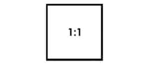 1:1 square aspect ratio