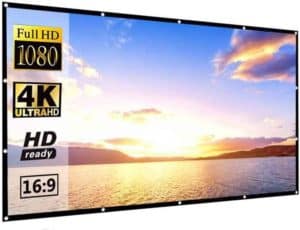 Best 150 inch projector screen